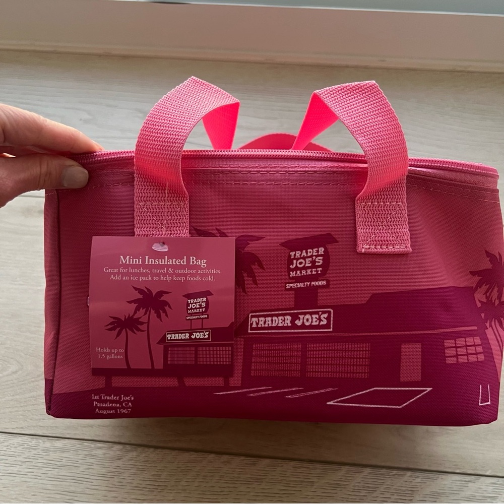 Trader Joe’s Mini Insulated Bag - pink